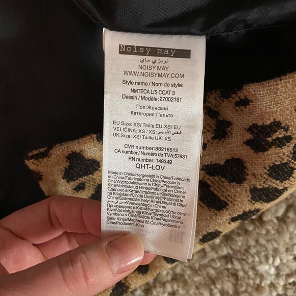 NWOT Noisy May | Leopard Jacket | Size XS - Picture 6 of 9